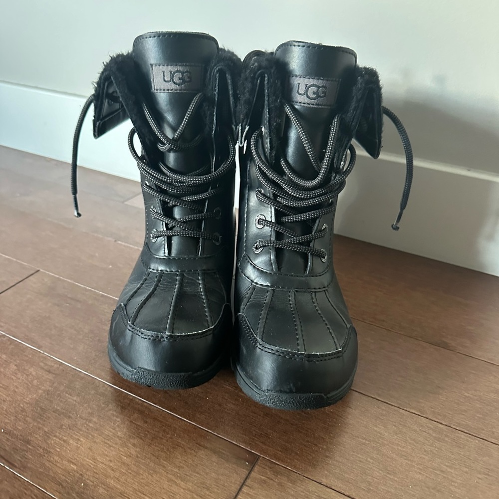 Girls black UGG winter boots